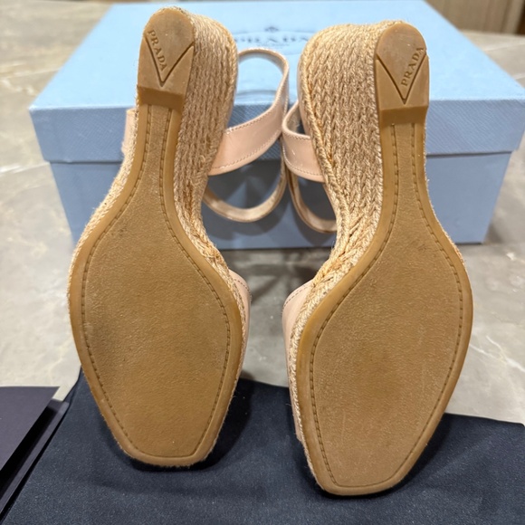 Prada Espadrille Wedge Sandals, Size 36.5 - Picture 4 of 11